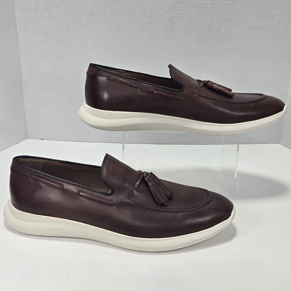 Johnston & Murphy Other - Johnston & Murphy Hennings Moc Toe Tassle Brown Leather Slip-On Loafers Size 11